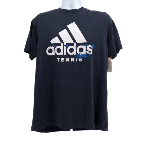 adidas Other - adidas Men's Blue and White Basic Round Neck Tee - Size L (SKU: 5236-247)